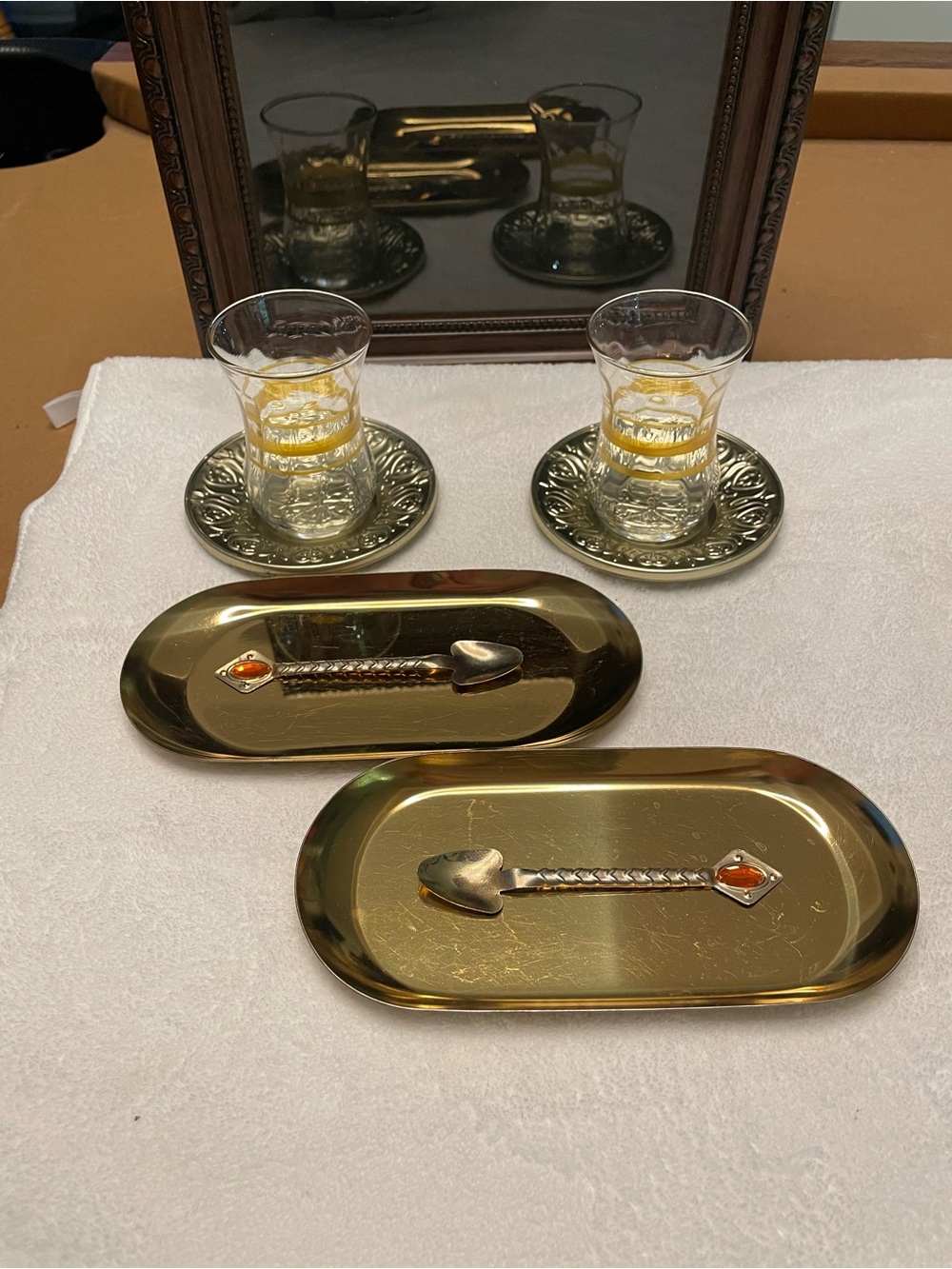 Paşabahçe Glasses & Accessories - Vintage Turkish Tea Presentation Set for 2